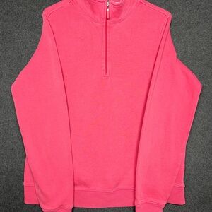 Izod Vibrant Pink Quarter-Zip Pullover